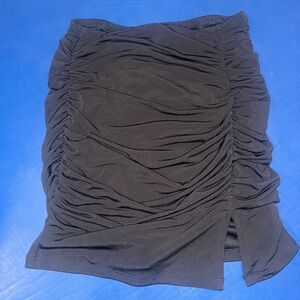 Chic Black Ruched Mini Skirt | Purchased at Nordstrom Rack | Small